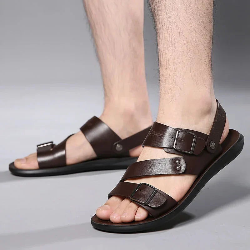 PU Leren Zomersandalen voor Heren | Luchtig & Comfortabel - Rentino