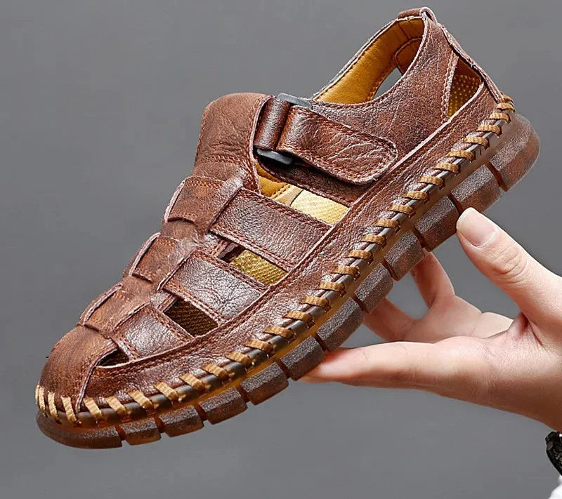 Zomersandalen voor Heren van Echt Leer | Ademend & Lichtgewicht - Laucelot
