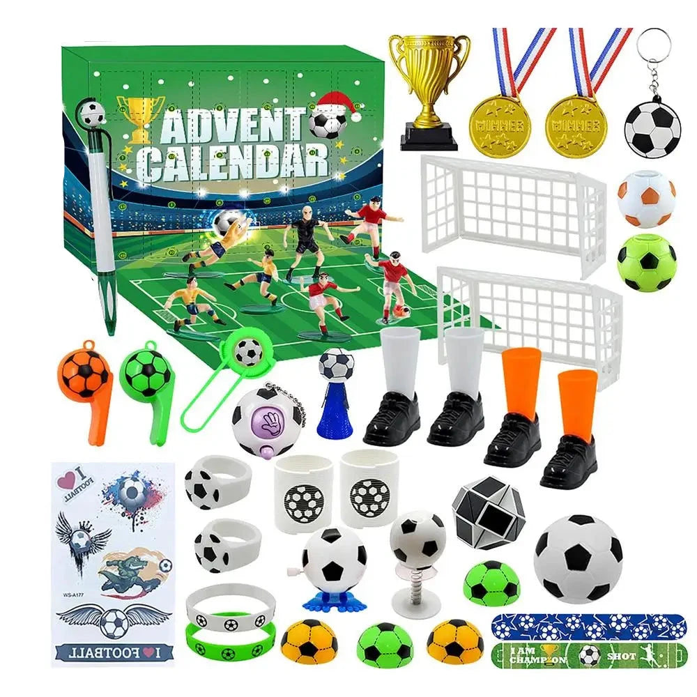 Voetbalthema Kerst Adventskalender | Bouwstenen Aftellen voor Kinderen - GoalScore