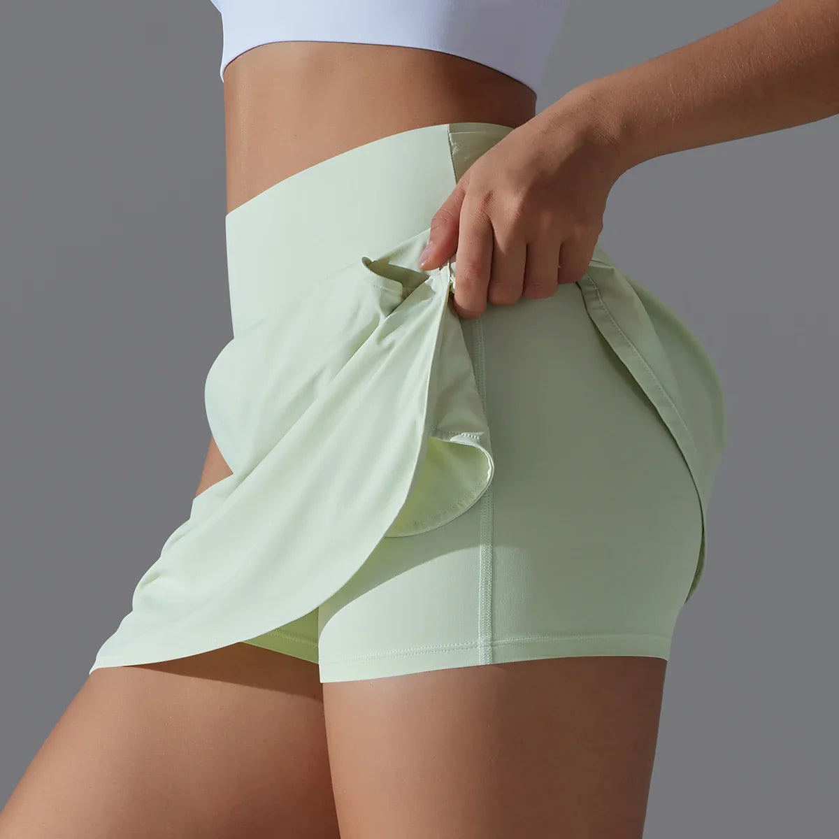 Ademende Hoge Taille Yoga Rok voor Dames | Perfect voor Tennis, Badminton & Fitness - Meckil