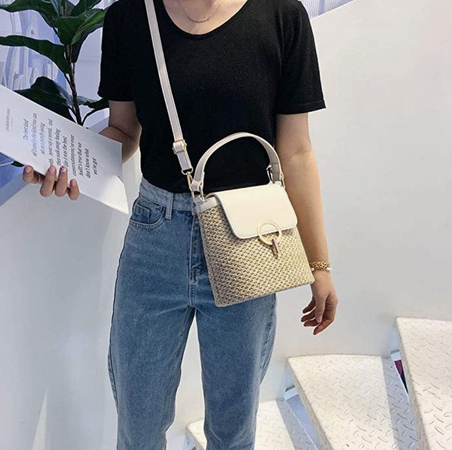 Myla - Handtas van stro, strandtas chic voor de zomer