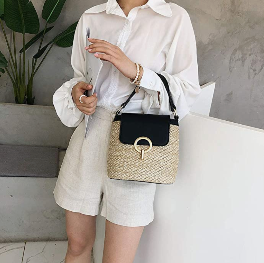 Myla - Handtas van stro, strandtas chic voor de zomer