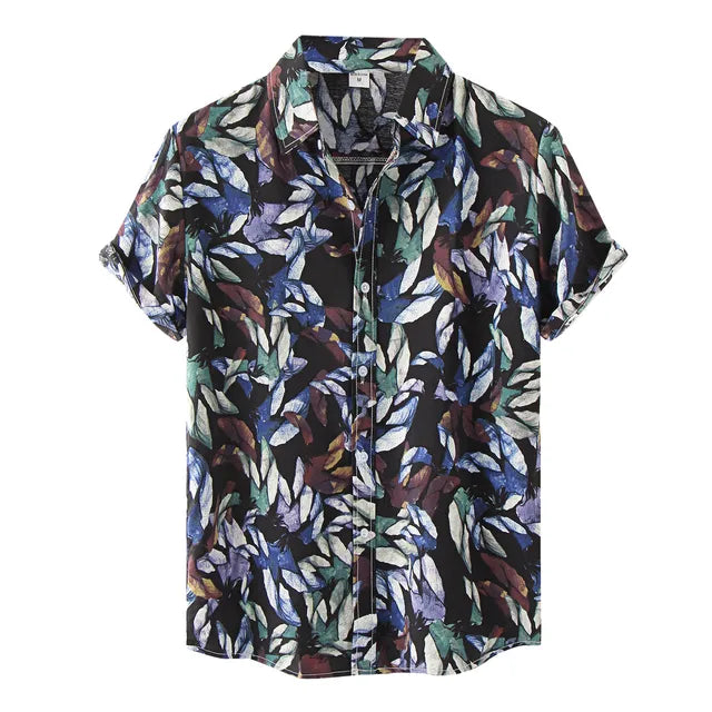 Heren Overhemd met Bloemenprint | Tijdloze Elegantie met een Moderne Twist - Datt