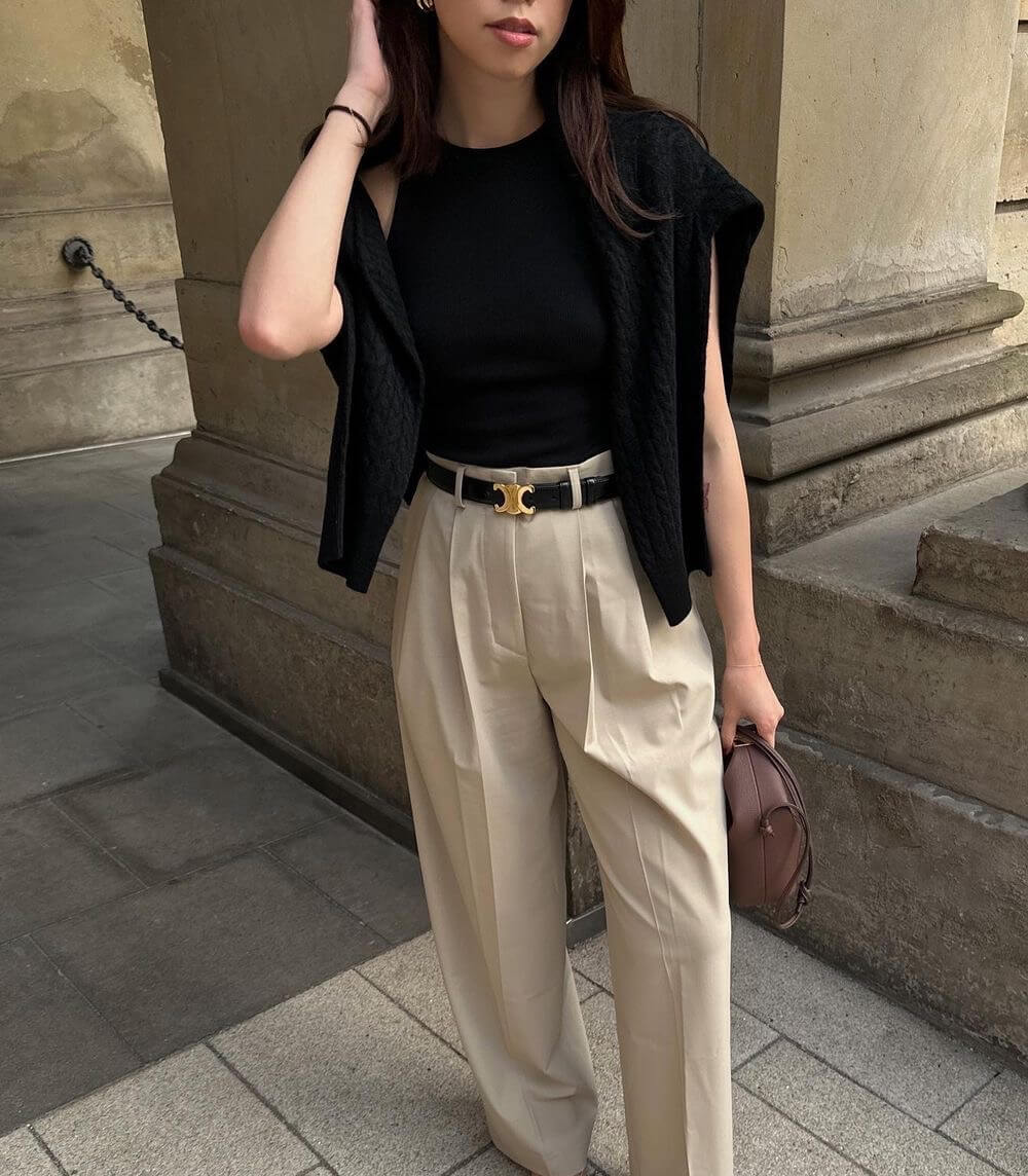 Elegante leren riem - tijdloze toevoeging aan je garderobe - Zamille