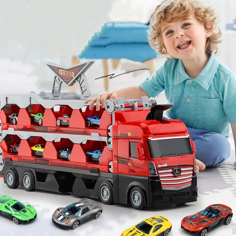 Opvouwbare Racewagen Met Raceauto's | Creatief speelgoed - RaceCar