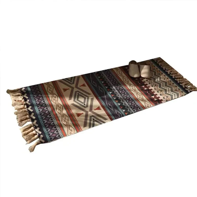 Malua | Bohemian Vintage Plaid Tapijt - Sfeervol Woonkleed
