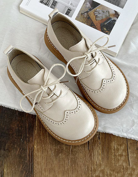 Brogue-Stijl Oxford Schoenen met Brede Doos - Alesia