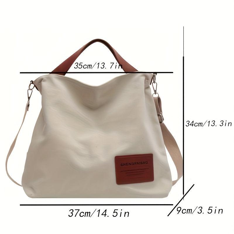 Eenvoudige Canvas Schoudertas - Ramden