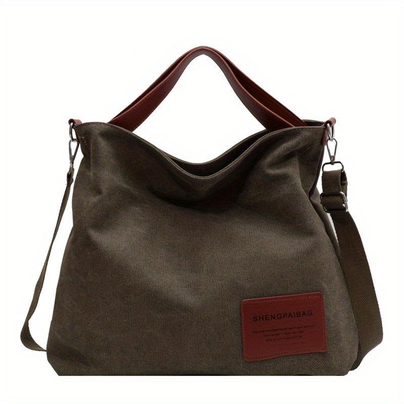 Eenvoudige Canvas Schoudertas - Ramden