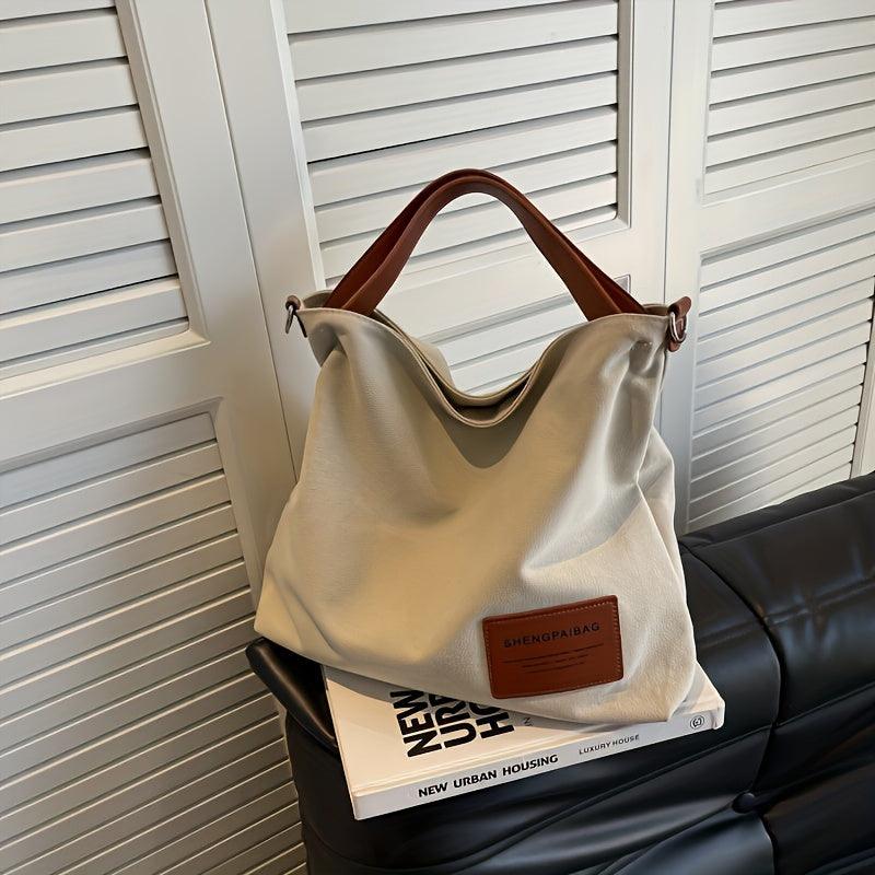 Eenvoudige Canvas Schoudertas - Ramden