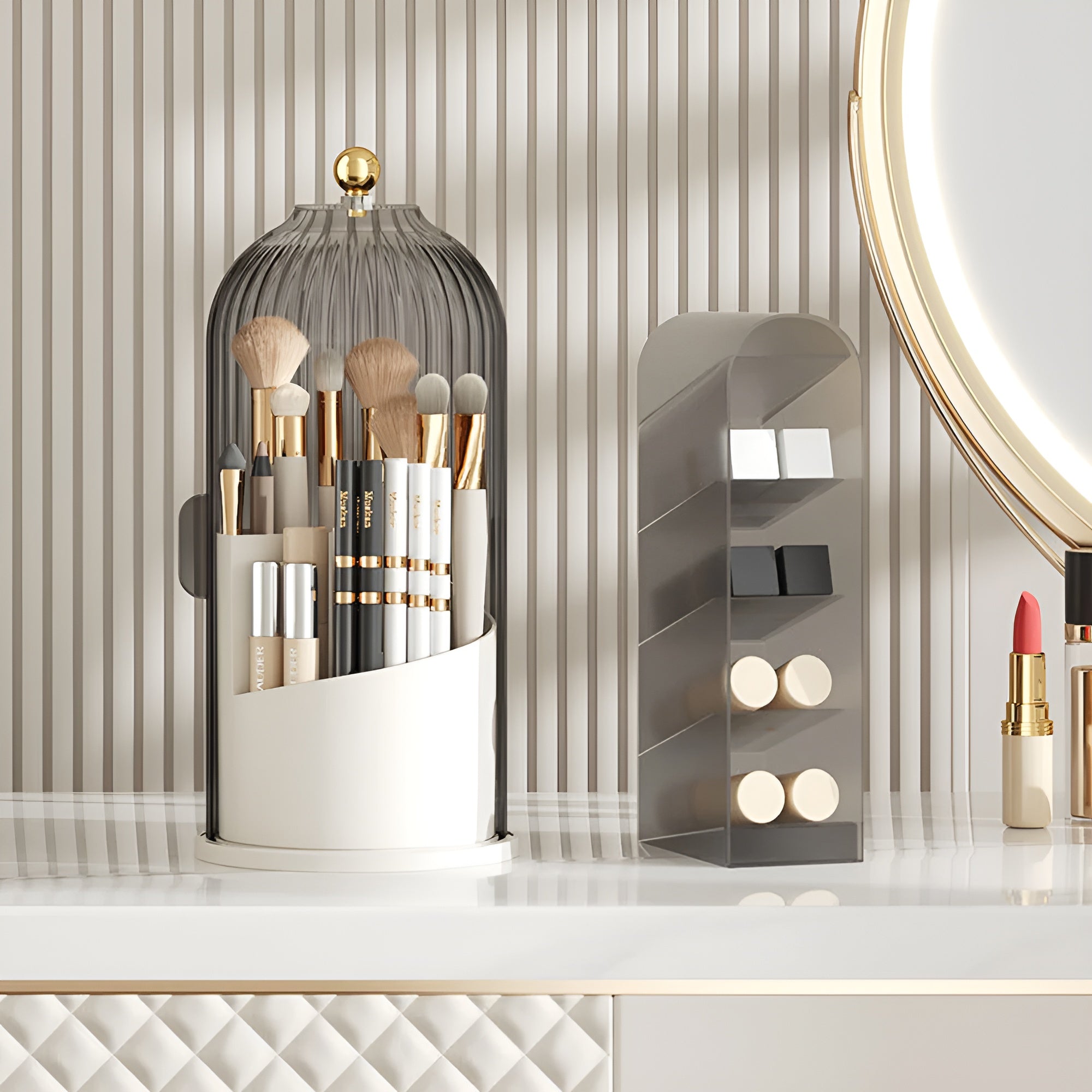 360° Roterend  Make-up  Borstel Organiser - Beautymax