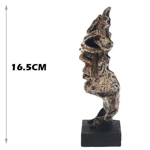 Noordse Stilte Gouden Beeldjes - Abstracte Sculptuur - Noorden