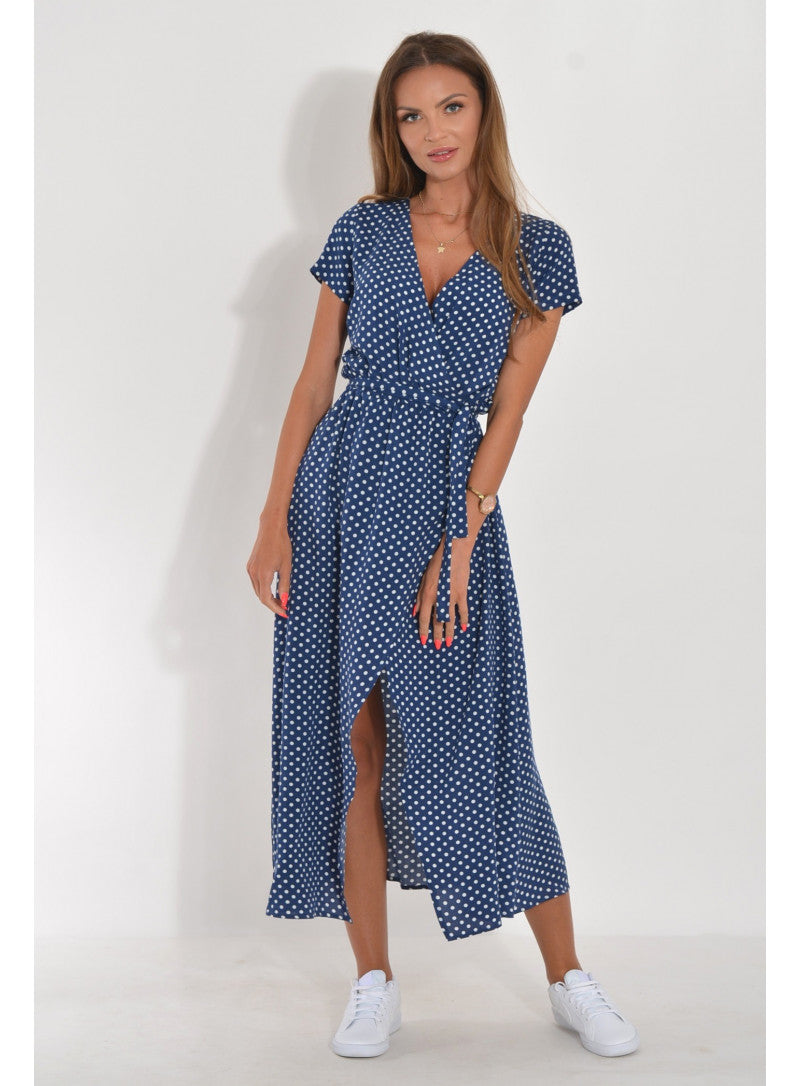 Kleurrijke Lente/Zomer Jurk voor Dames met Levendige Bloemenprints - Leyann
