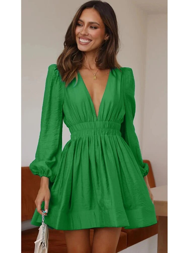 Casual Mini Jurk voor Dames | Luxe Materialen - Gacel