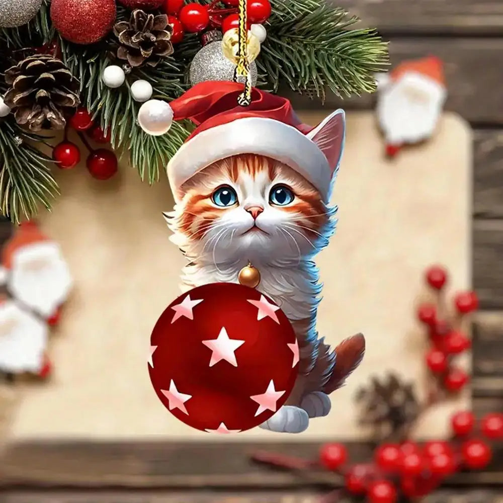 Schattige kat Kerst Adventskalender | Aftelkalender kat  | Grappige muurdecoratie voor kerstfeest - Kander