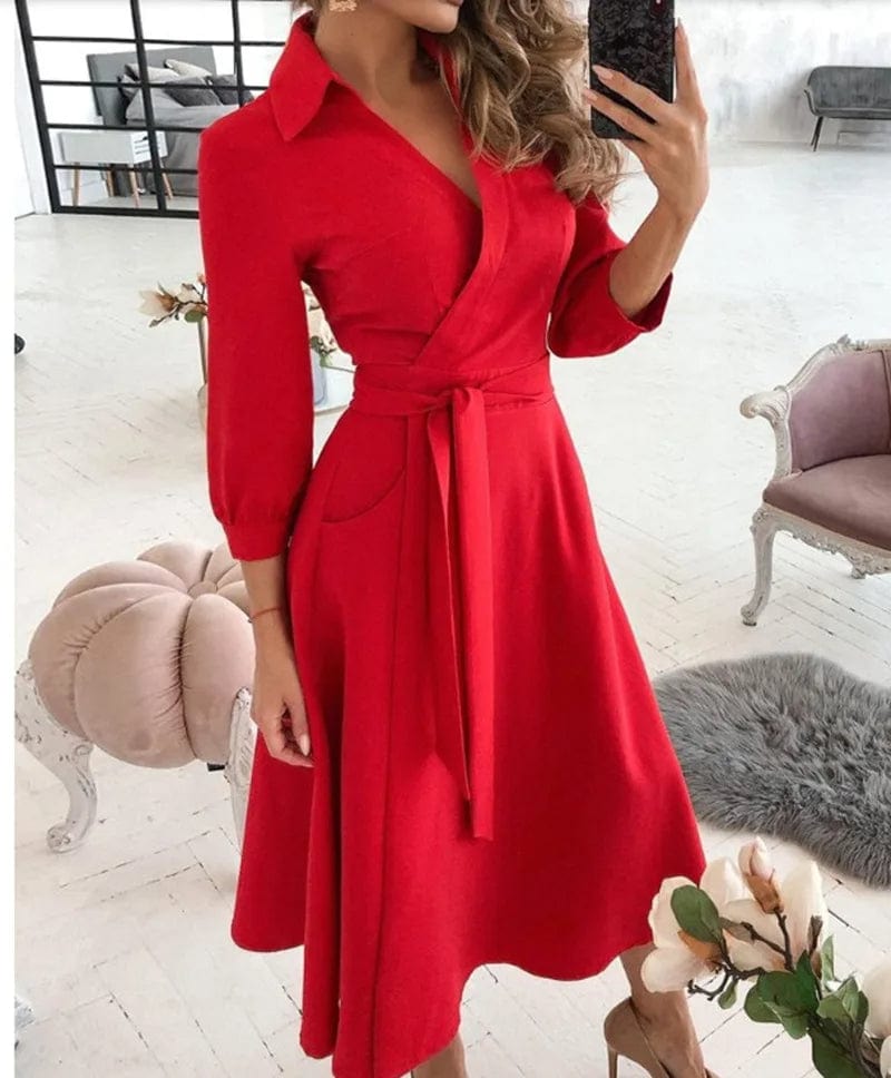 Elegante Midi Jurk voor Dames | Perfect voor Formele Gelegenheden - Rucy