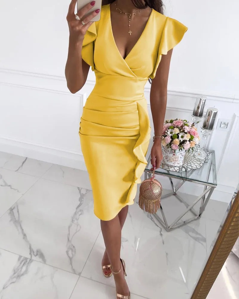 Elegante Bodycon Jurk voor Dames | Luxe Stof & Perfect voor Formele Gelegenheden - Amely