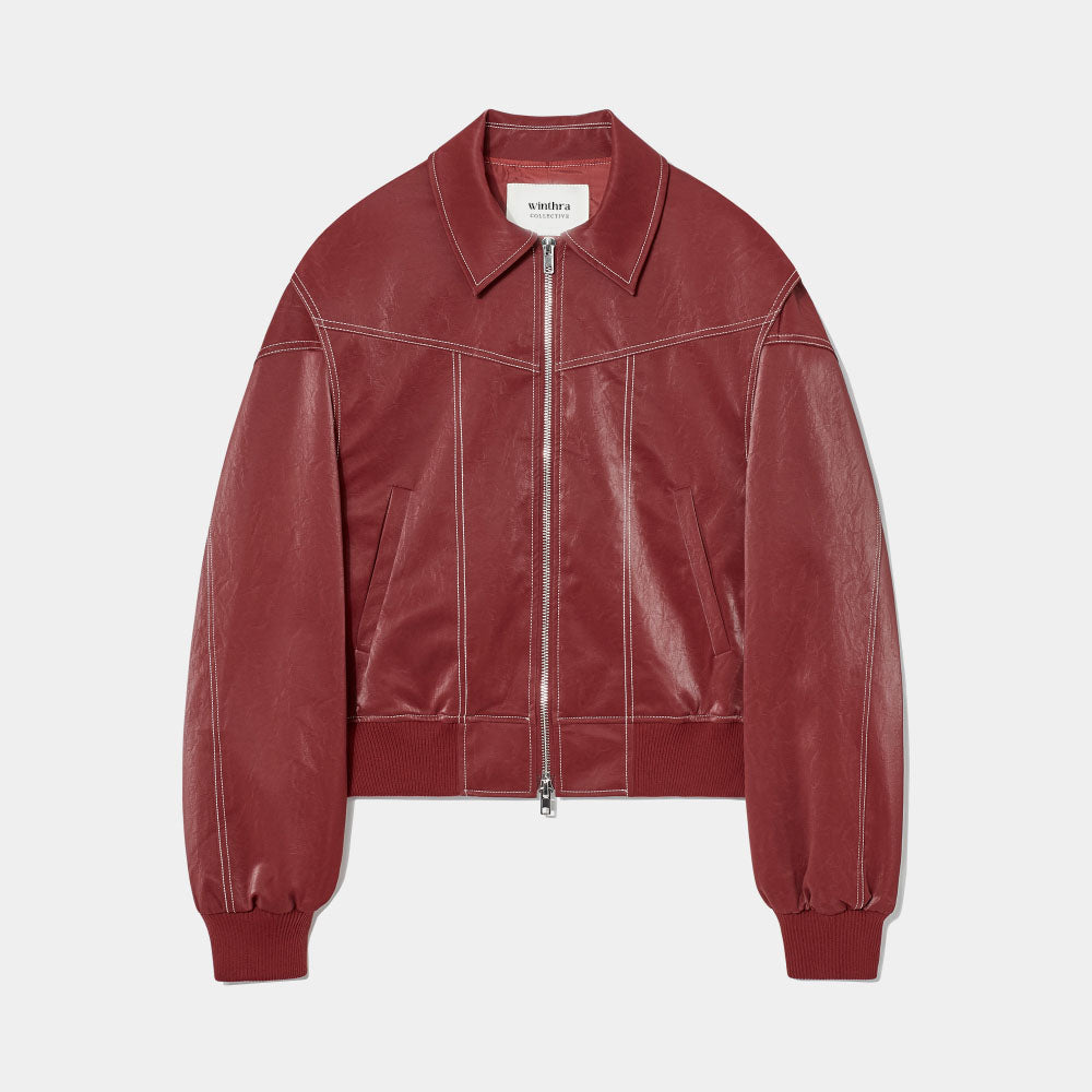 Oversized Jas met Contrasterende Stiksels - RasZsa