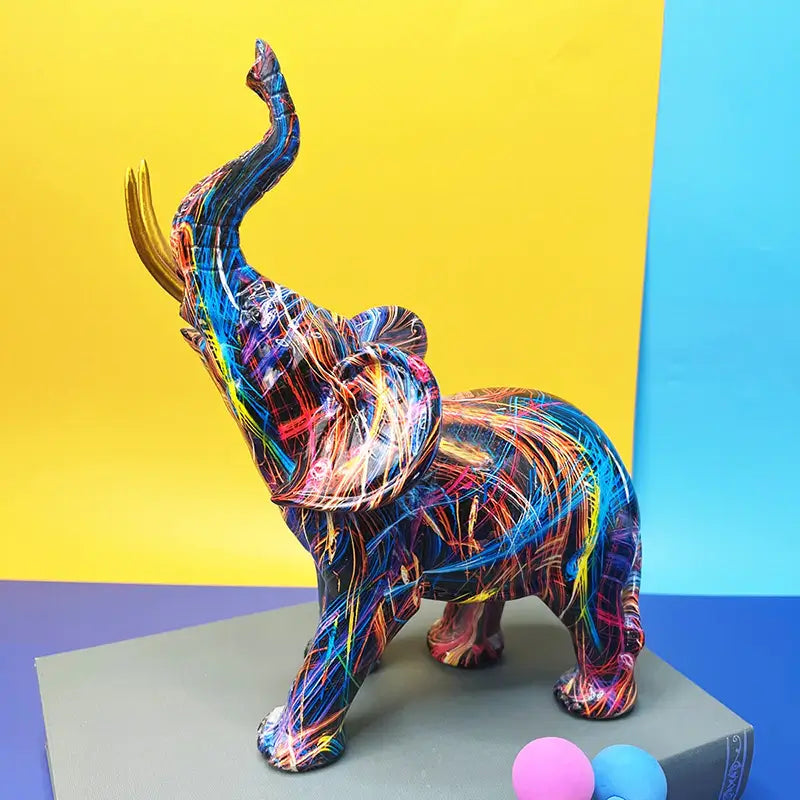 Elephant - Abstracte Unieke Olifant Decoratie
