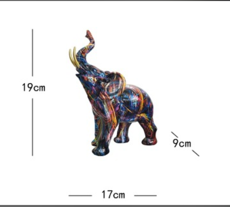Elephant - Abstracte Unieke Olifant Decoratie