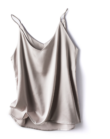 Dames Mouwloze Zijde Cami Top | Luxe Satijn met Spaghetti Bandjes - Alsheid