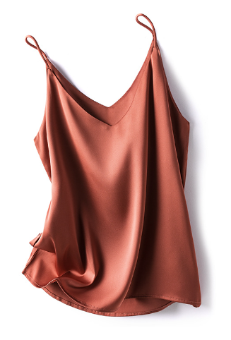 Dames Mouwloze Zijde Cami Top | Luxe Satijn met Spaghetti Bandjes - Alsheid