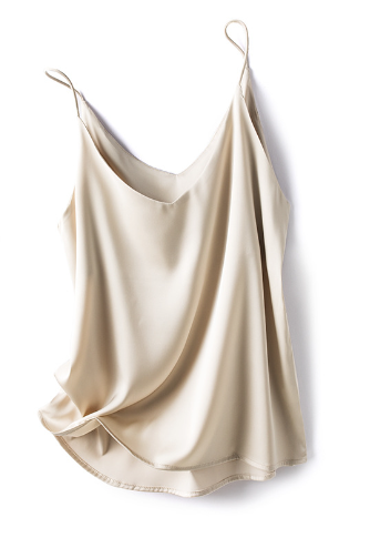 Dames Mouwloze Zijde Cami Top | Luxe Satijn met Spaghetti Bandjes - Alsheid