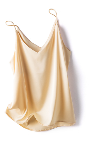 Dames Mouwloze Zijde Cami Top | Luxe Satijn met Spaghetti Bandjes - Alsheid