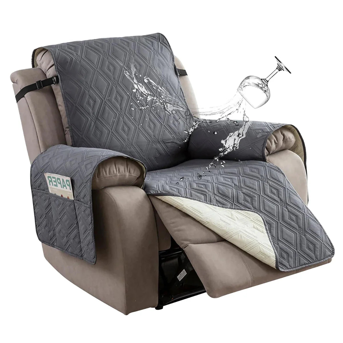 Waterdichte Stoel Beschermer- ultiem comfort - Gerip