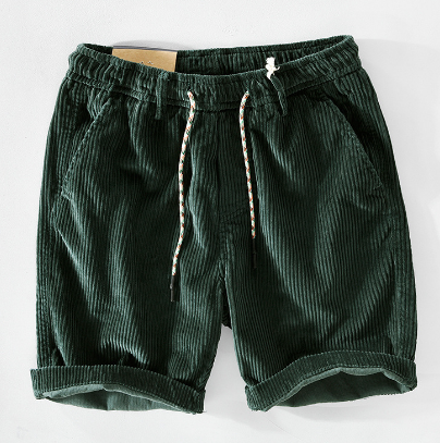 Heren Corduroy Korte Broek met Elastische Tailleband | Comfortabele & Stijlvolle Zomer Shorts - Darson
