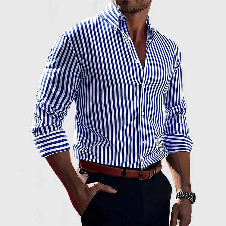 Trendy Gestreept Shirt voor Heren | Comfortabel & Stijlvol Zomershirt - Zambron
