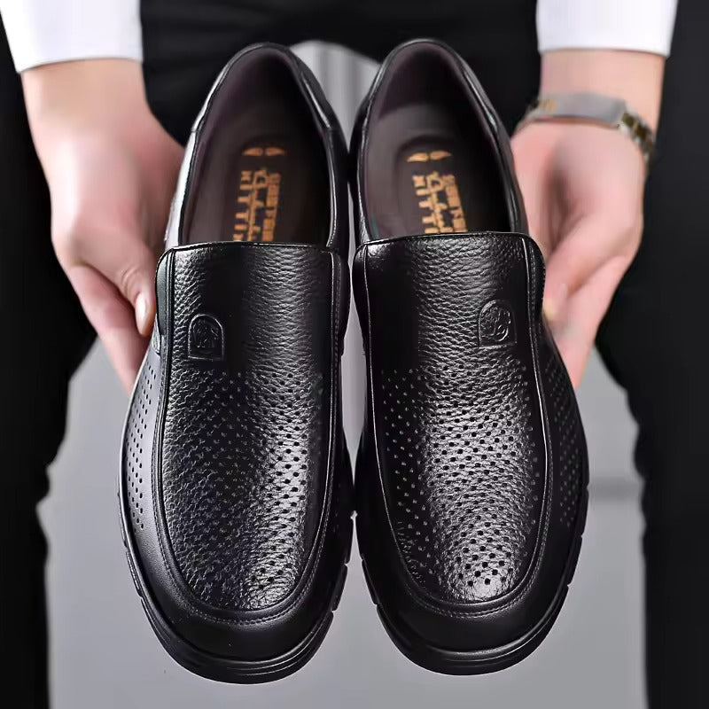 Heren Handgemaakte Leren Platform Loafers | Stijlvolle & Duurzame Outdoorschoenen - Barrane