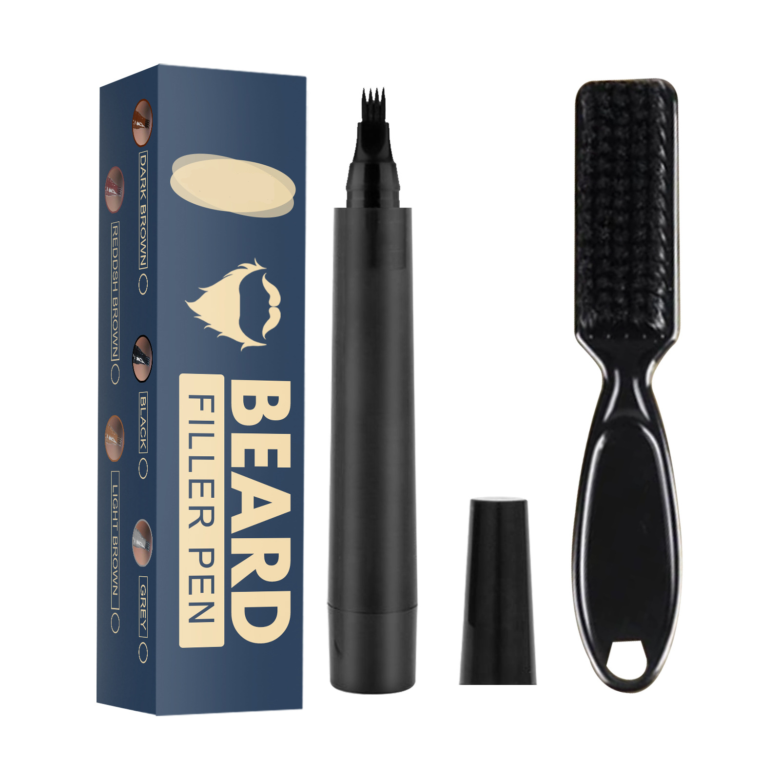 FillKit - Baard Pen | Wenkbrauwen en snor | Natuurlijke look