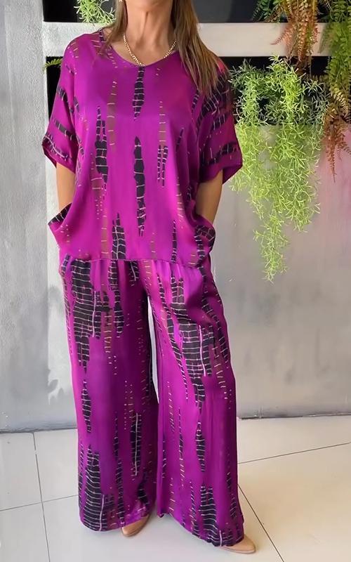 Aurelia Satijn Tweedelige Set | Elegant Satijnen Kostuum voor Elke Gelegenheid - Redelynn