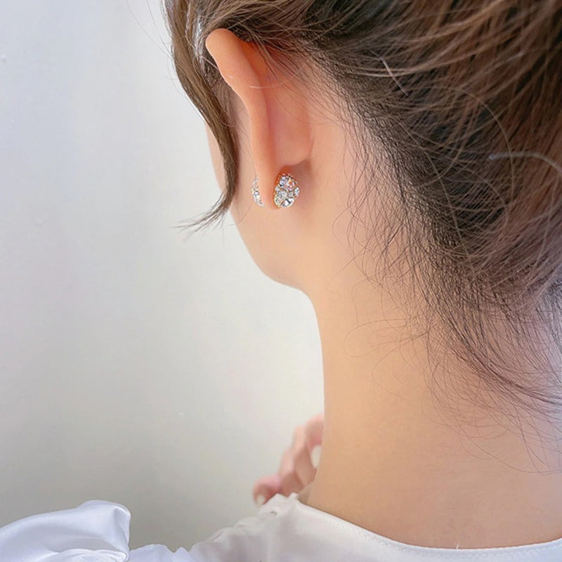 Zirkonia luxe vrouwen Oorbellen - Blessa