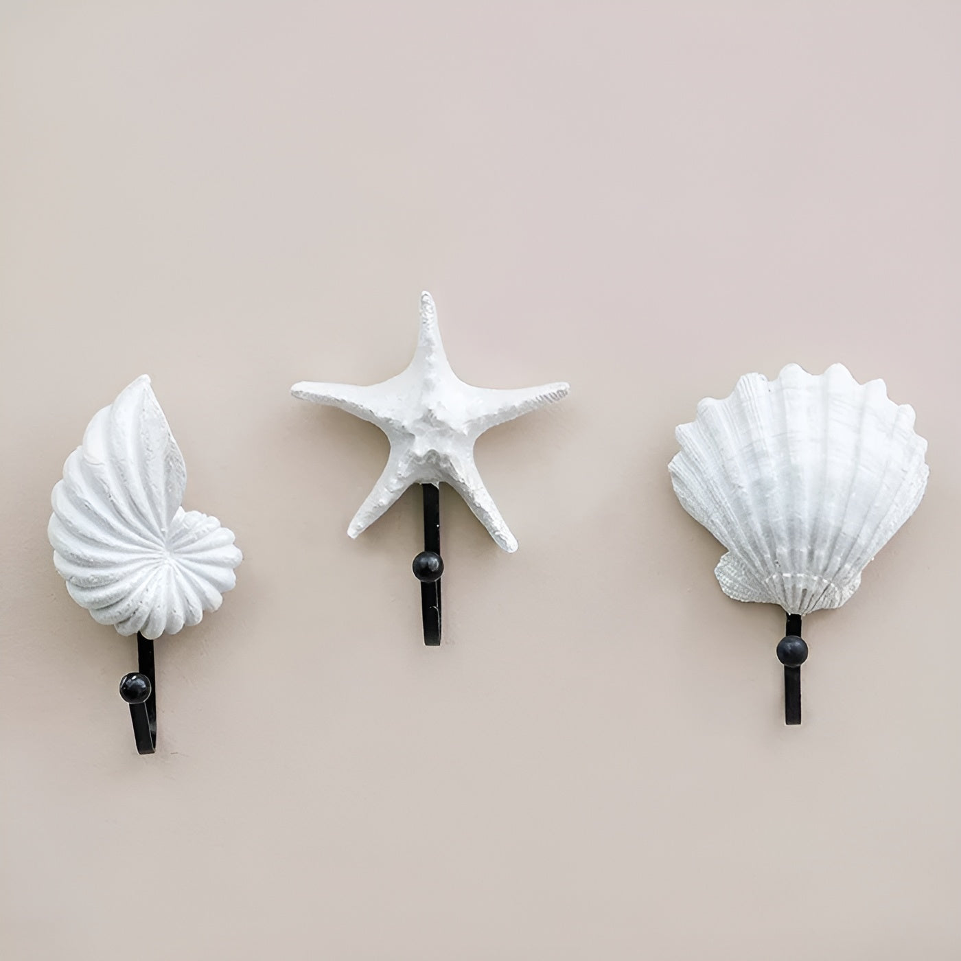 Multifunctionele schelpenwandhaak voor een stijlvolle opbergoplossing - Shell Kusthaak