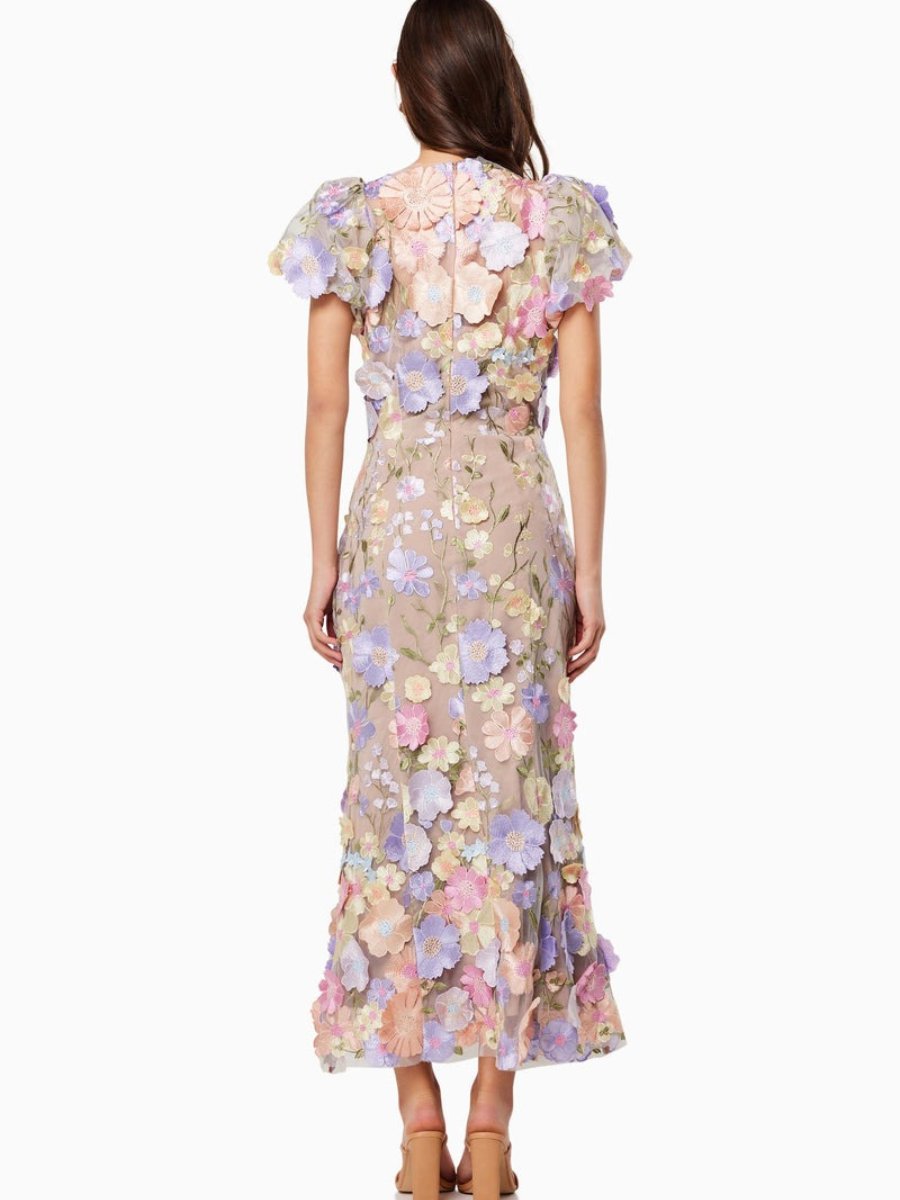 Mouwloze Bloemeninspiratie Lange Jurk voor Dames | Elegante A-Lijn Zomercollectie - Axie