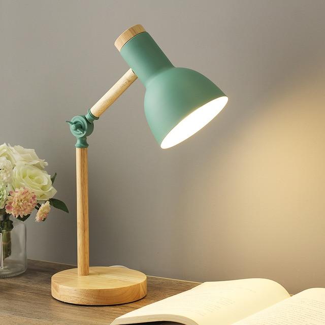 Scandinavische Houten Bureau Lamp - GlowMalist