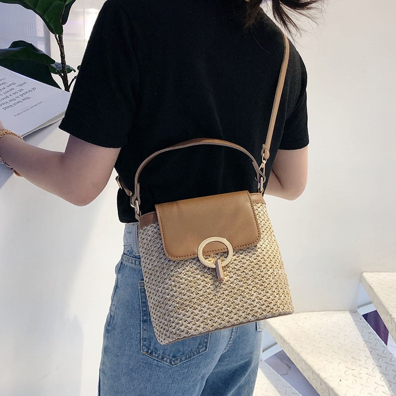 Myla - Handtas van stro, strandtas chic voor de zomer
