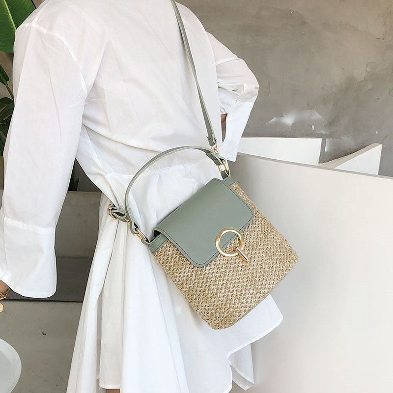 Myla - Handtas van stro, strandtas chic voor de zomer