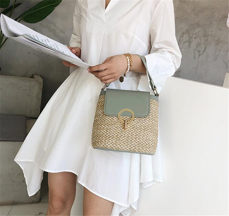 Myla - Handtas van stro, strandtas chic voor de zomer