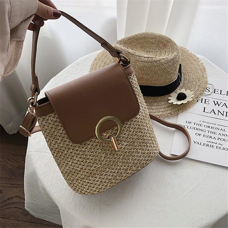 Myla - Handtas van stro, strandtas chic voor de zomer