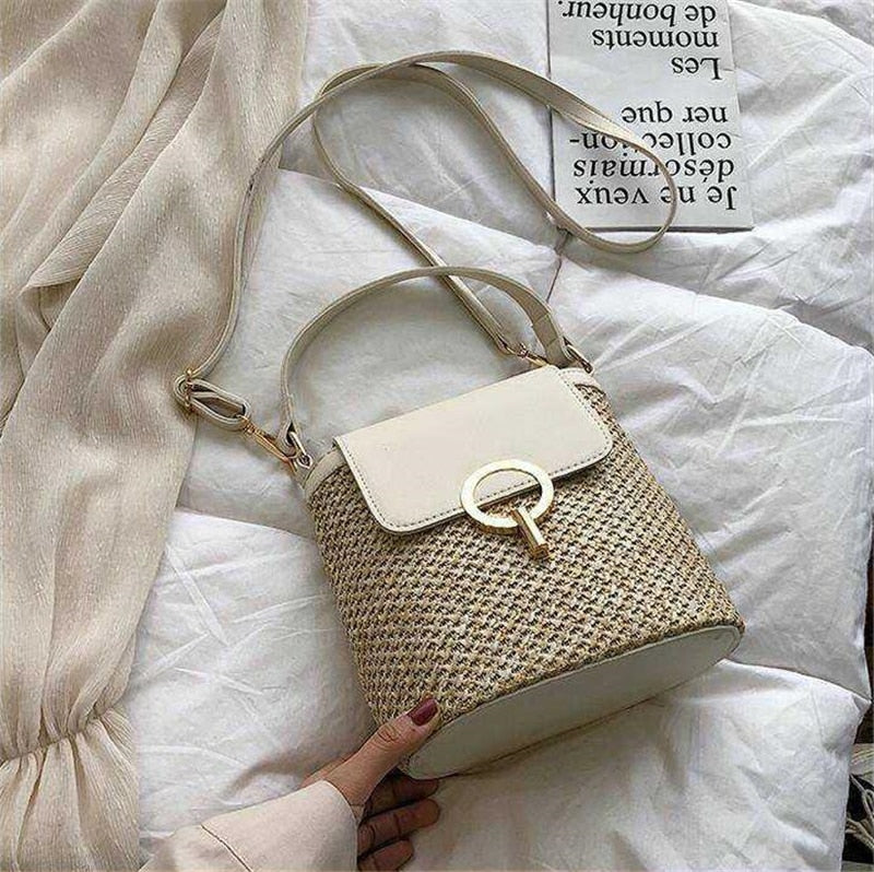 Myla - Handtas van stro, strandtas chic voor de zomer