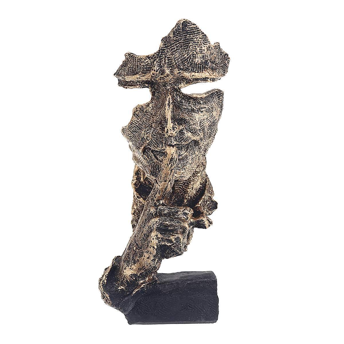 Noordse Stilte Gouden Beeldjes - Abstracte Sculptuur - Noorden