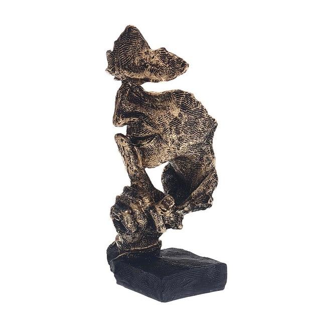 Noordse Stilte Gouden Beeldjes - Abstracte Sculptuur - Noorden