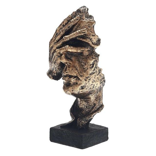 Noordse Stilte Gouden Beeldjes - Abstracte Sculptuur - Noorden