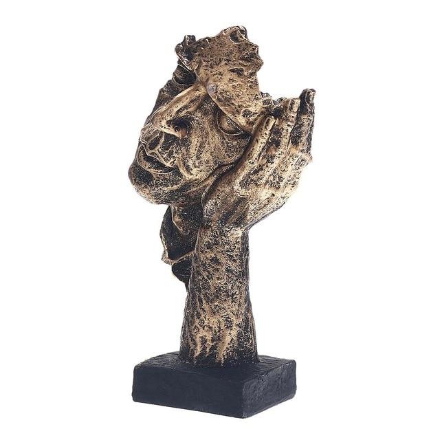 Noordse Stilte Gouden Beeldjes - Abstracte Sculptuur - Noorden