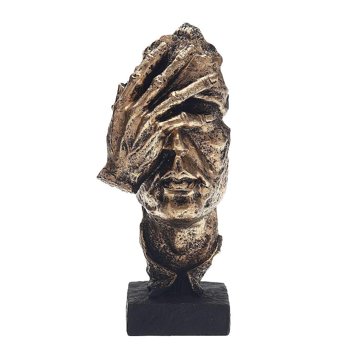 Noordse Stilte Gouden Beeldjes - Abstracte Sculptuur - Noorden