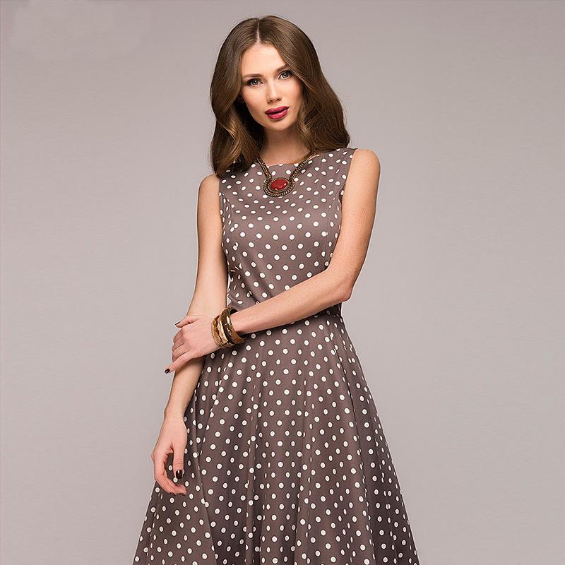 Vintage Stippen Jurk | Tijdloze Elegant in Retrostijl - Donita