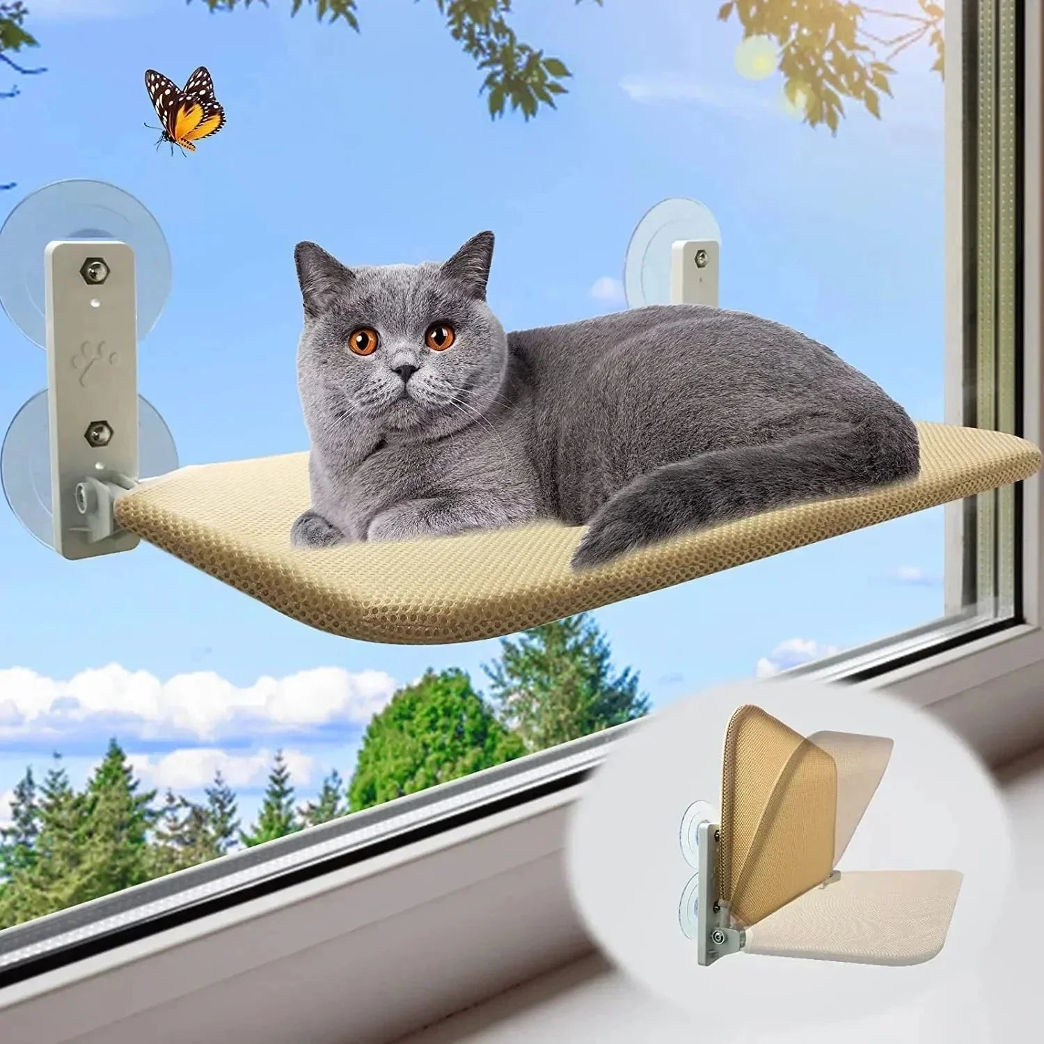 Opvouwbaar Slaapraam Kattenhangmat Bed - Mock